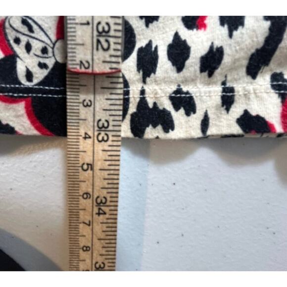 Disney Minnie Mouse Sleepwear Lounge Pajama Pants Leopard Print Size M (8-10) - Picture 6 of 6
